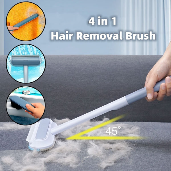4 In 1 Multifunctional Pet Hair Removal tool - Long Handle Cleaner