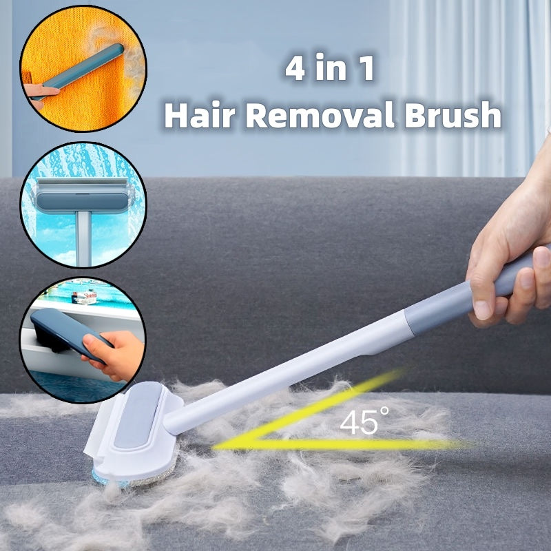 4 In 1 Multifunctional Pet Hair Removal tool - Long Handle Cleaner