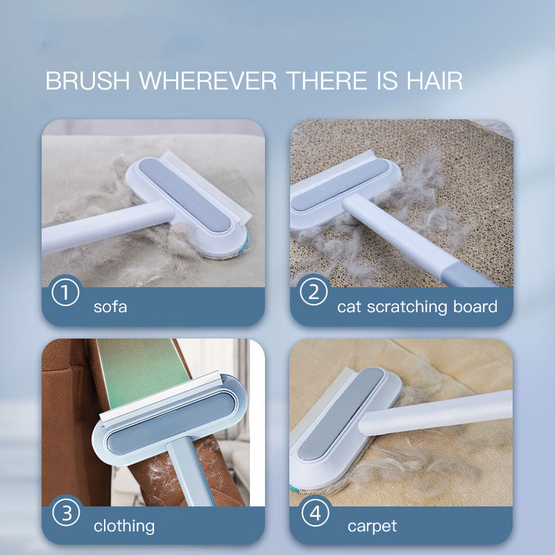 4 In 1 Multifunctional Pet Hair Removal tool - Long Handle Cleaner