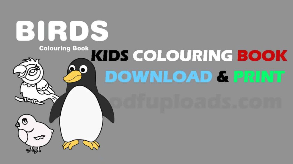 Birds - Free coloring books and Pages for Kids