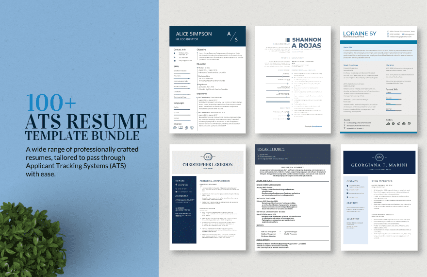 ATS resume template Word format