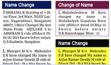 How to change your name legally in Kerala